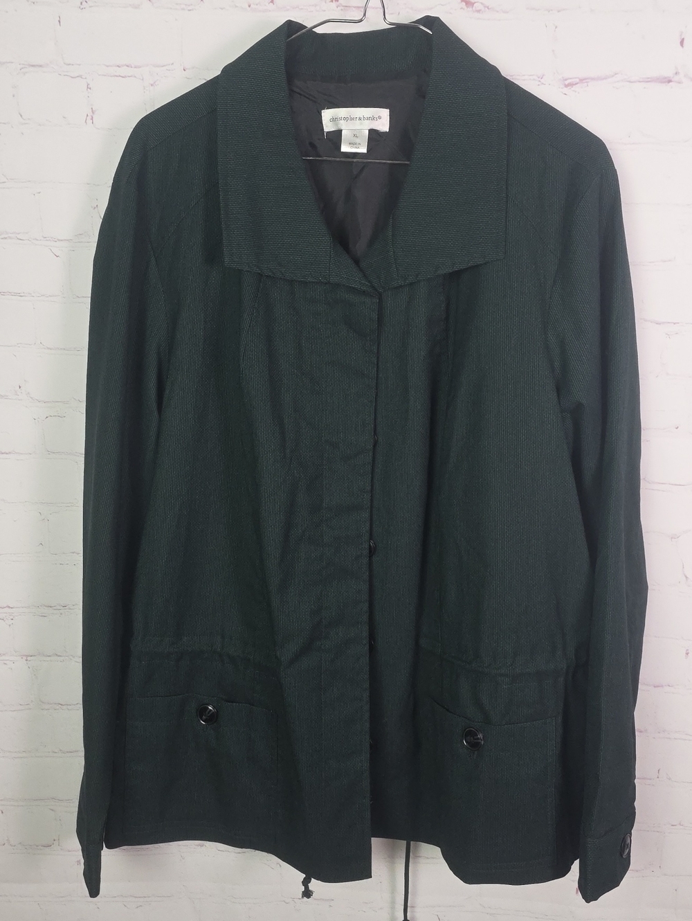 Christopher & Banks XL Dark Green Women's Jacket